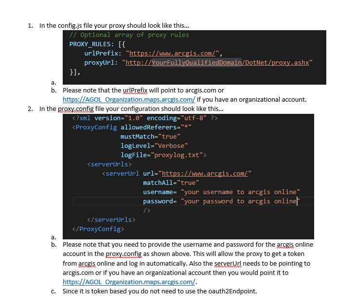 Configuration of Config and Proxy